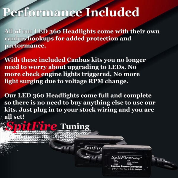 SpitFire Tuning LED HeadLight Bulbs Performance Included