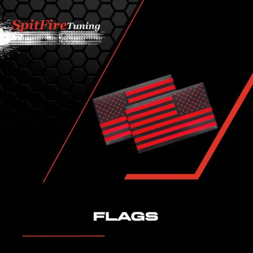 Black and Red US Flag Decals - Website